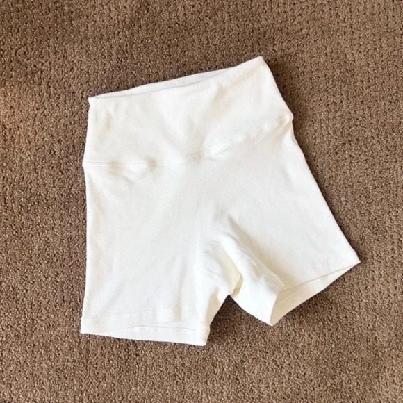 Monday Swimwear Pants - Monday Active Elysian Short Ivory Lightweight Rib Small S